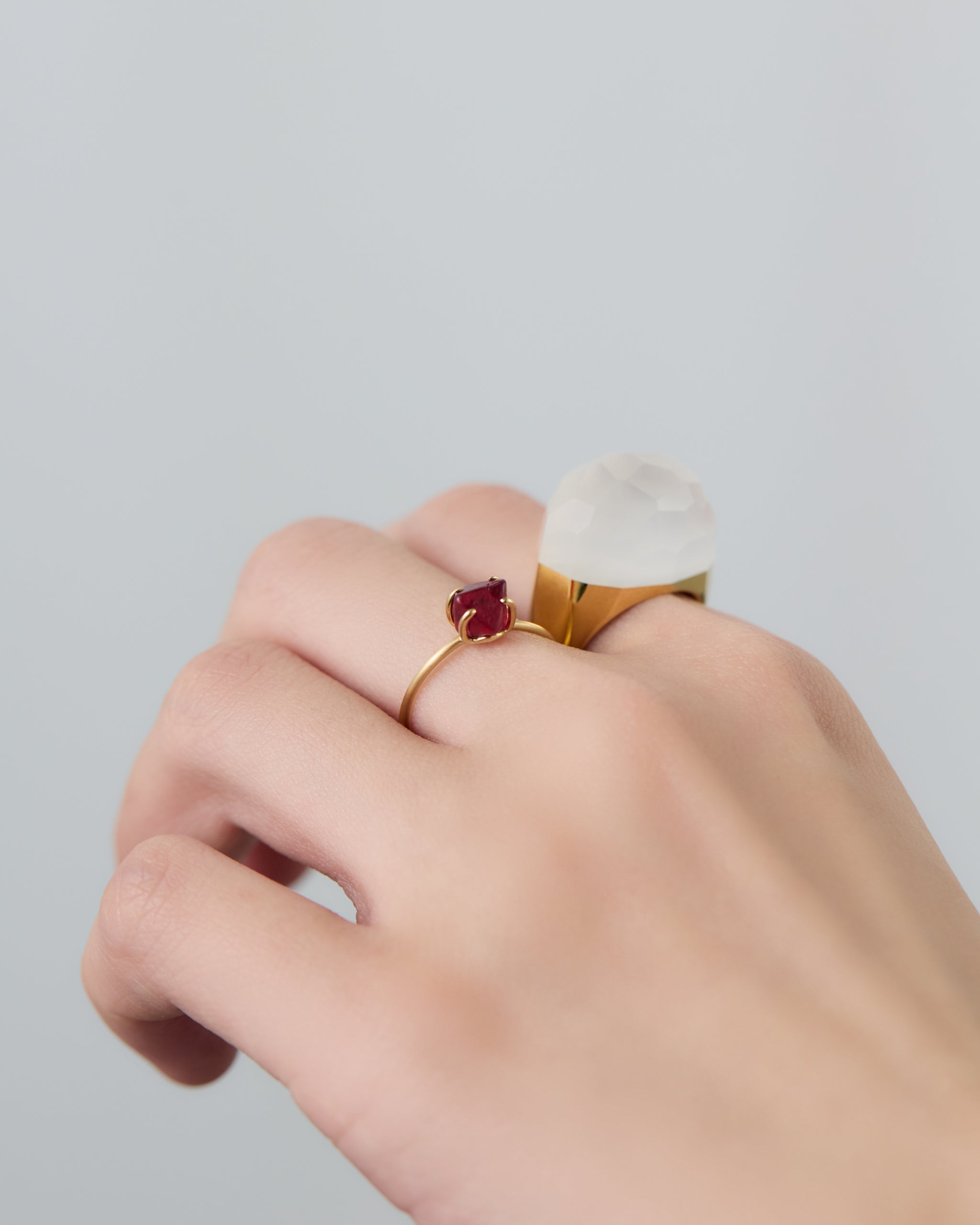 Milky Quartz Ring