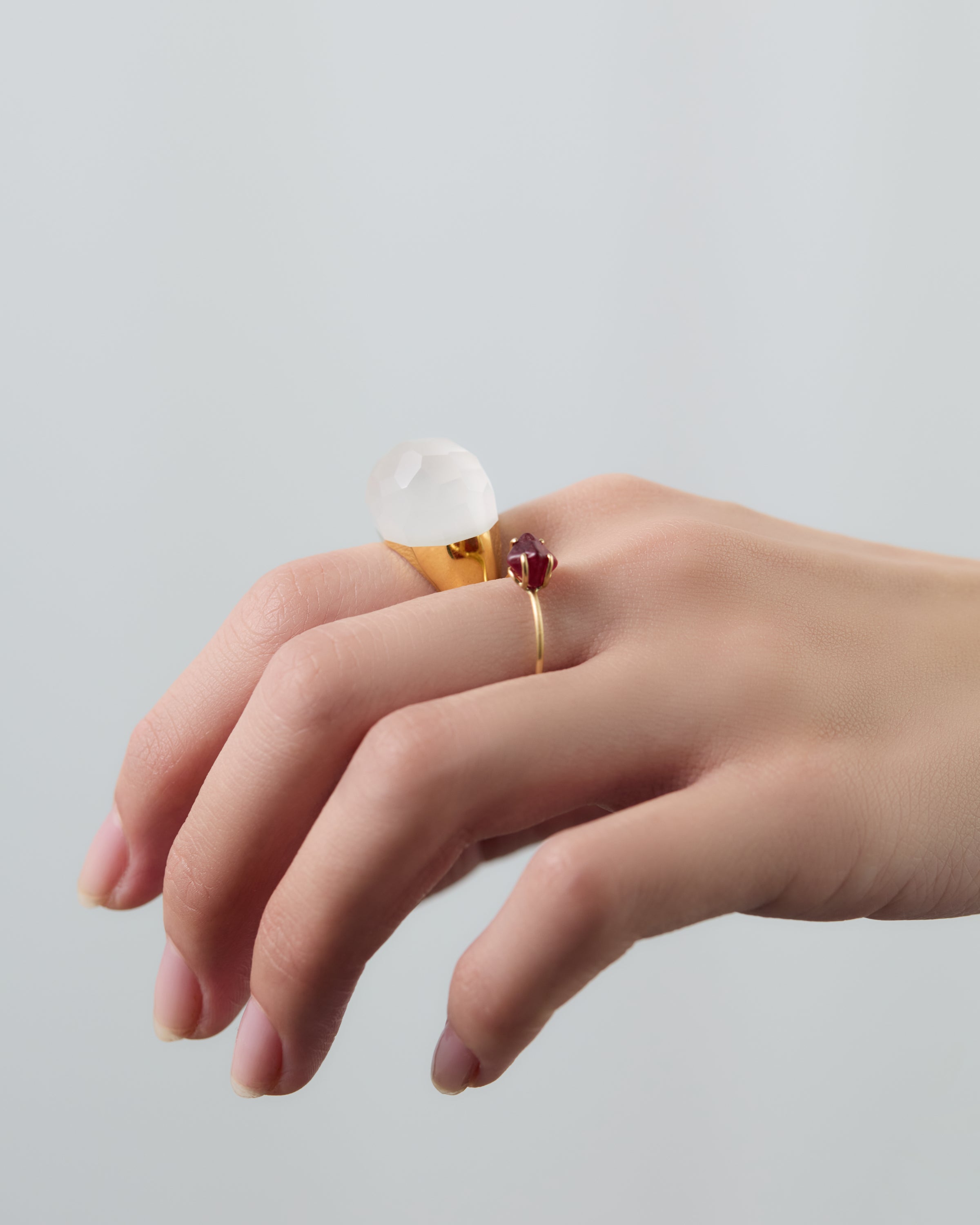 Milky Quartz Ring