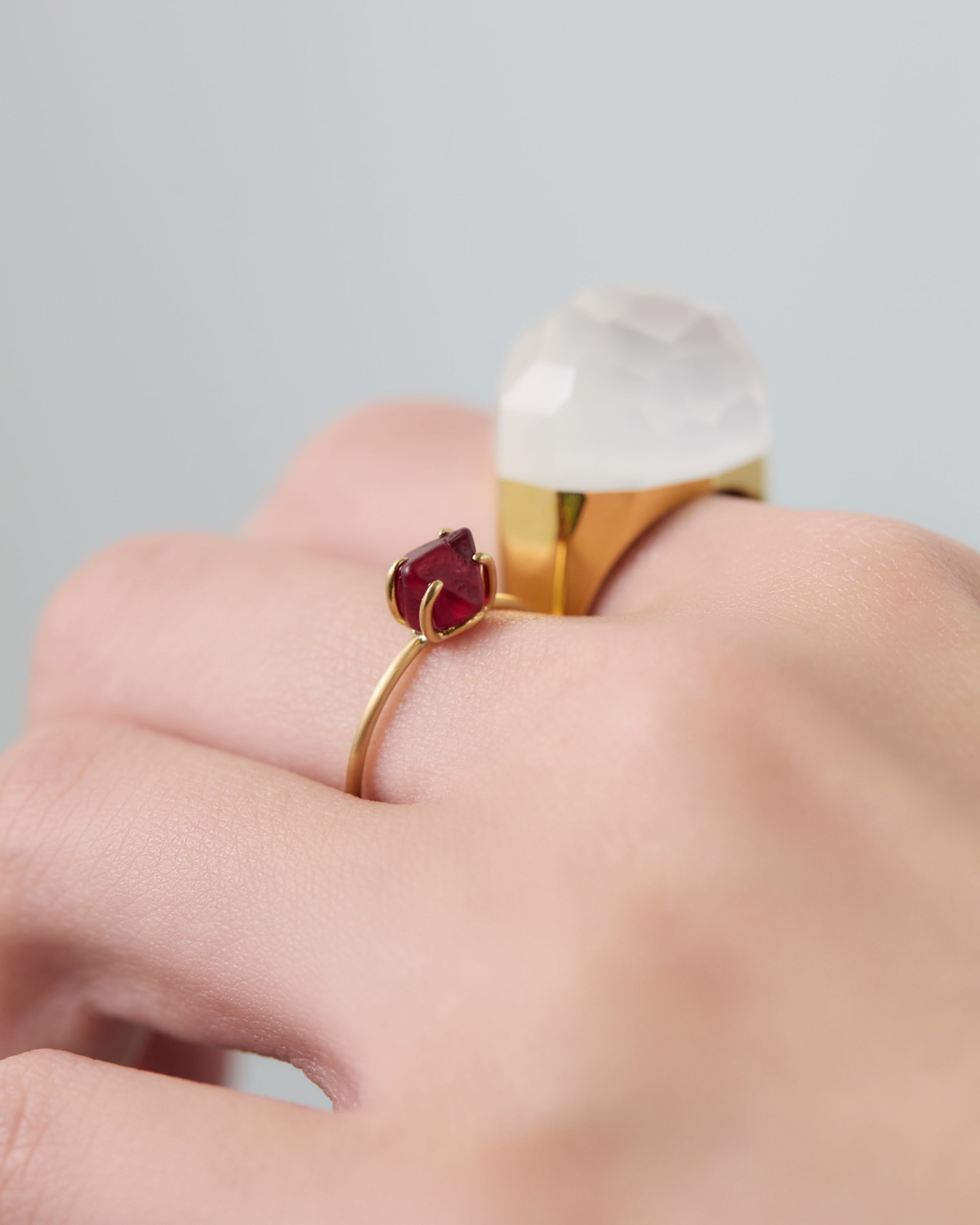 Milky Quartz Ring