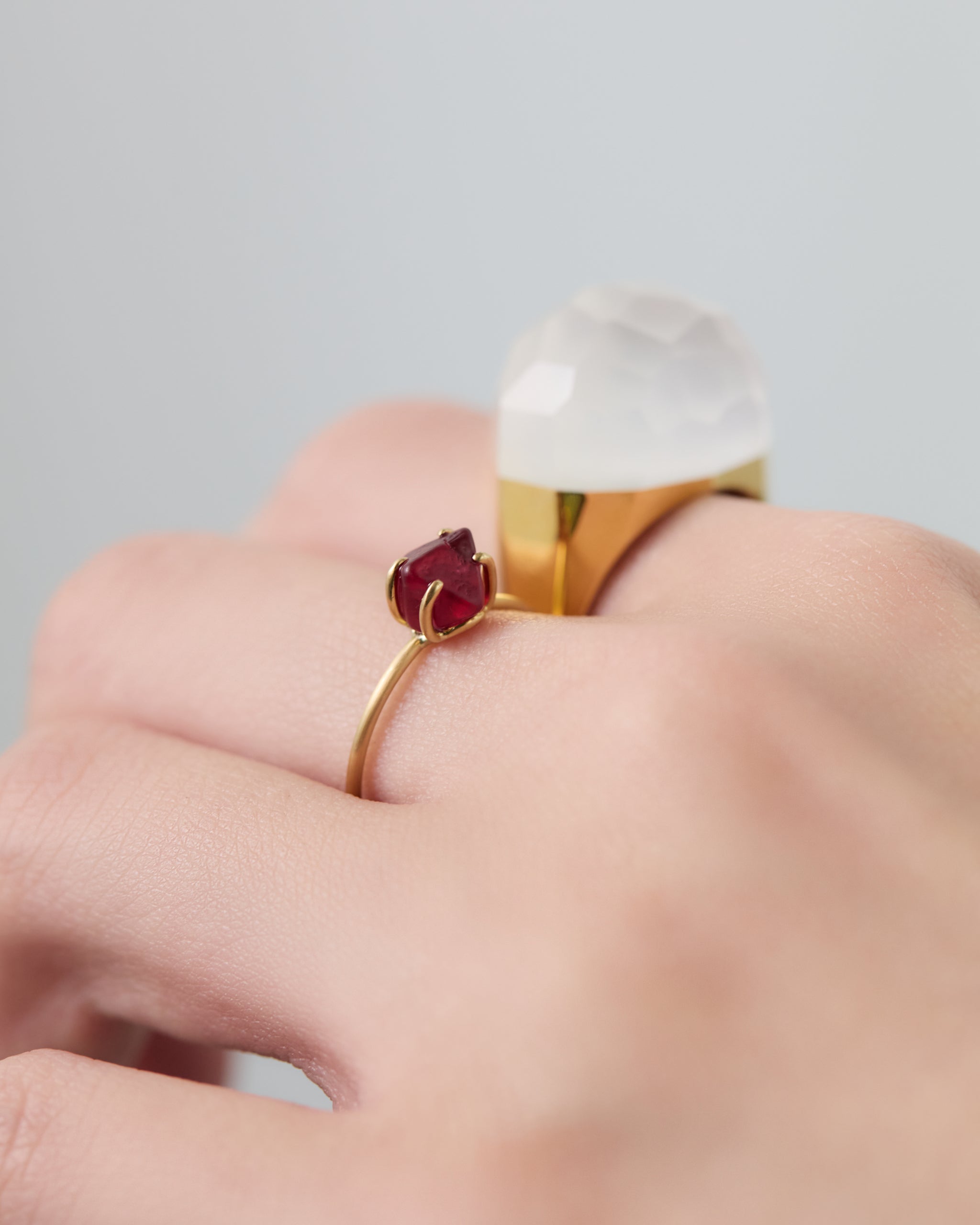 Milky Quartz Ring