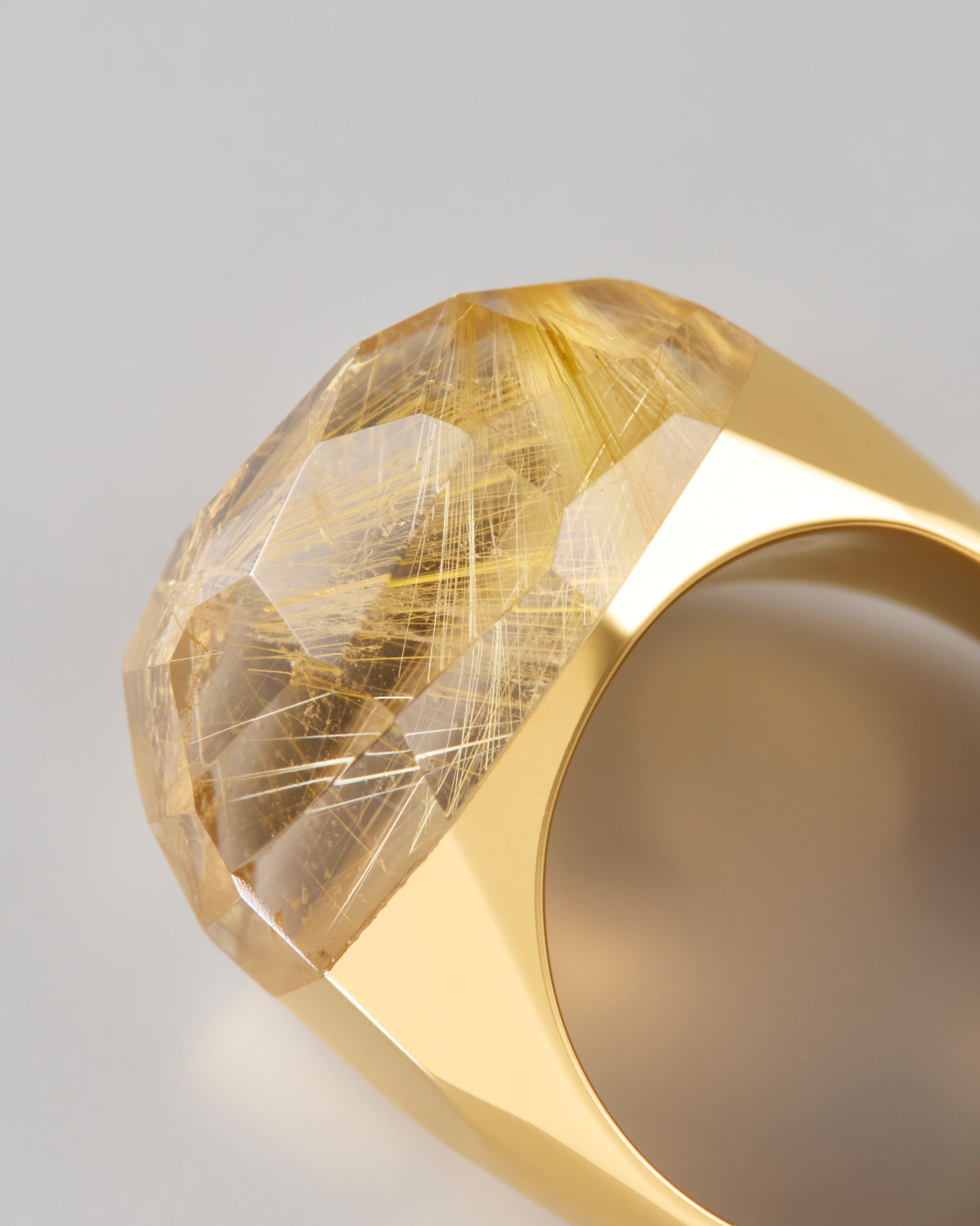 Rutile Quartz Ring