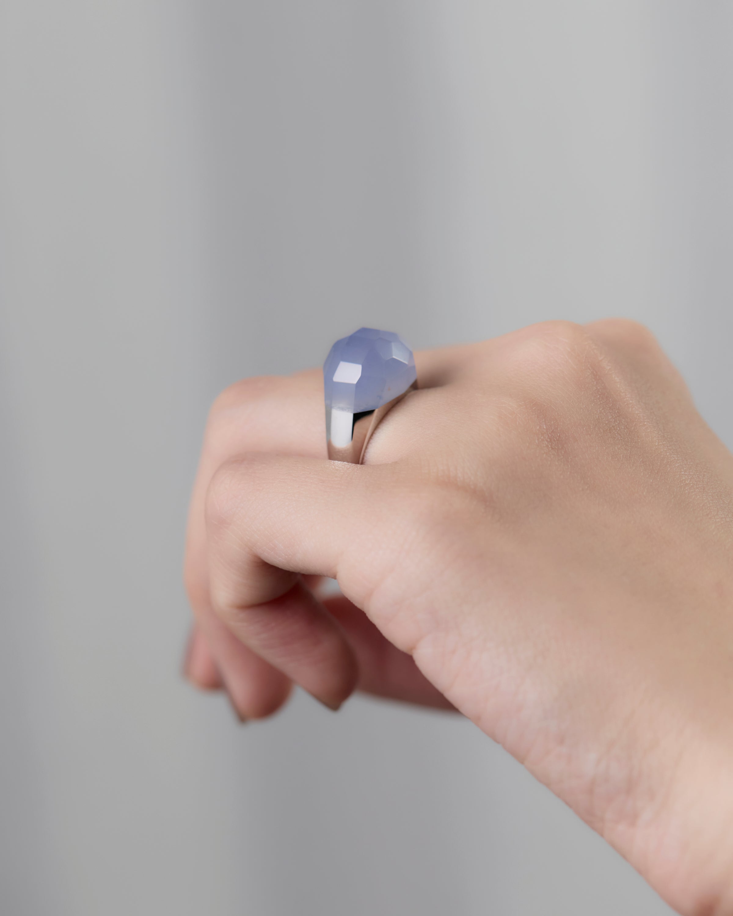 Blue Chalcedony Ring