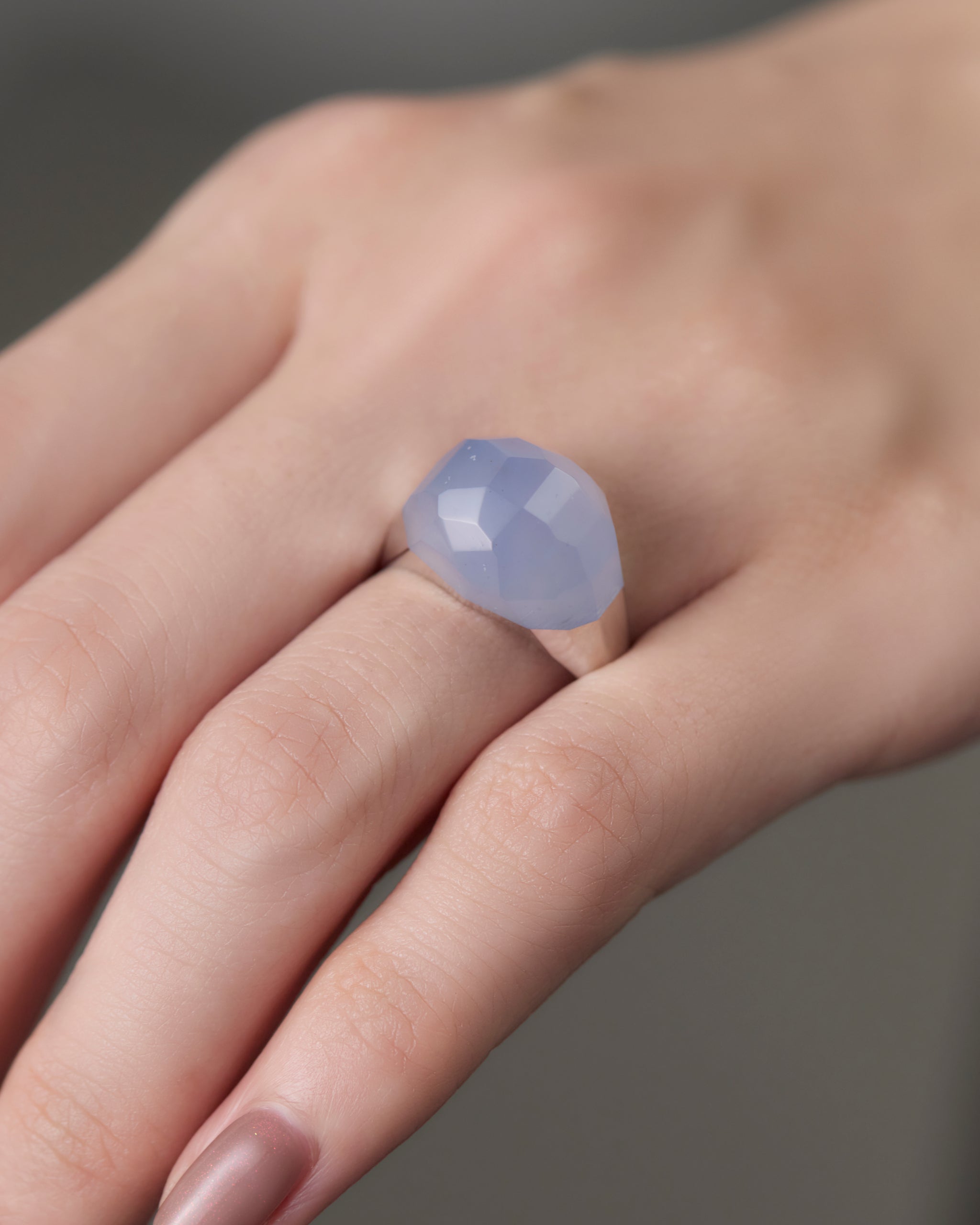 Blue Chalcedony Ring