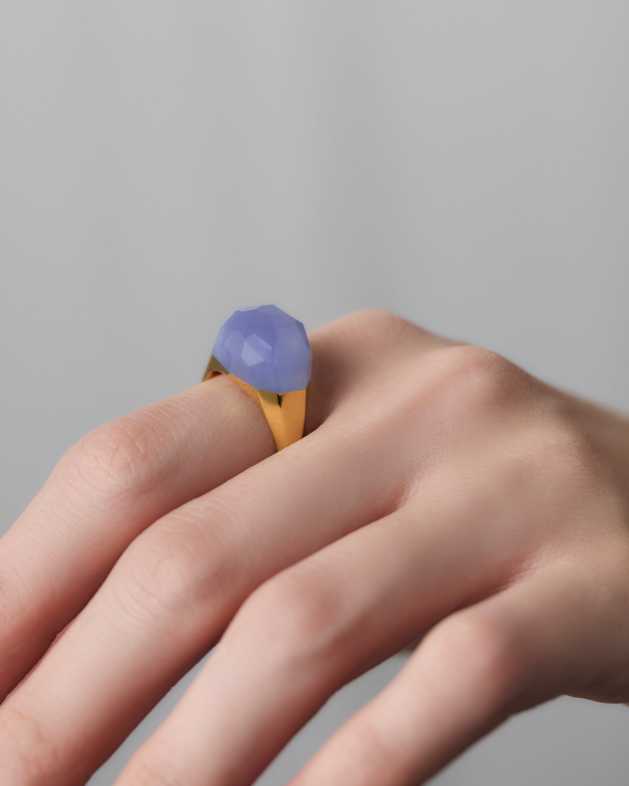 Blue Chalcedony Ring