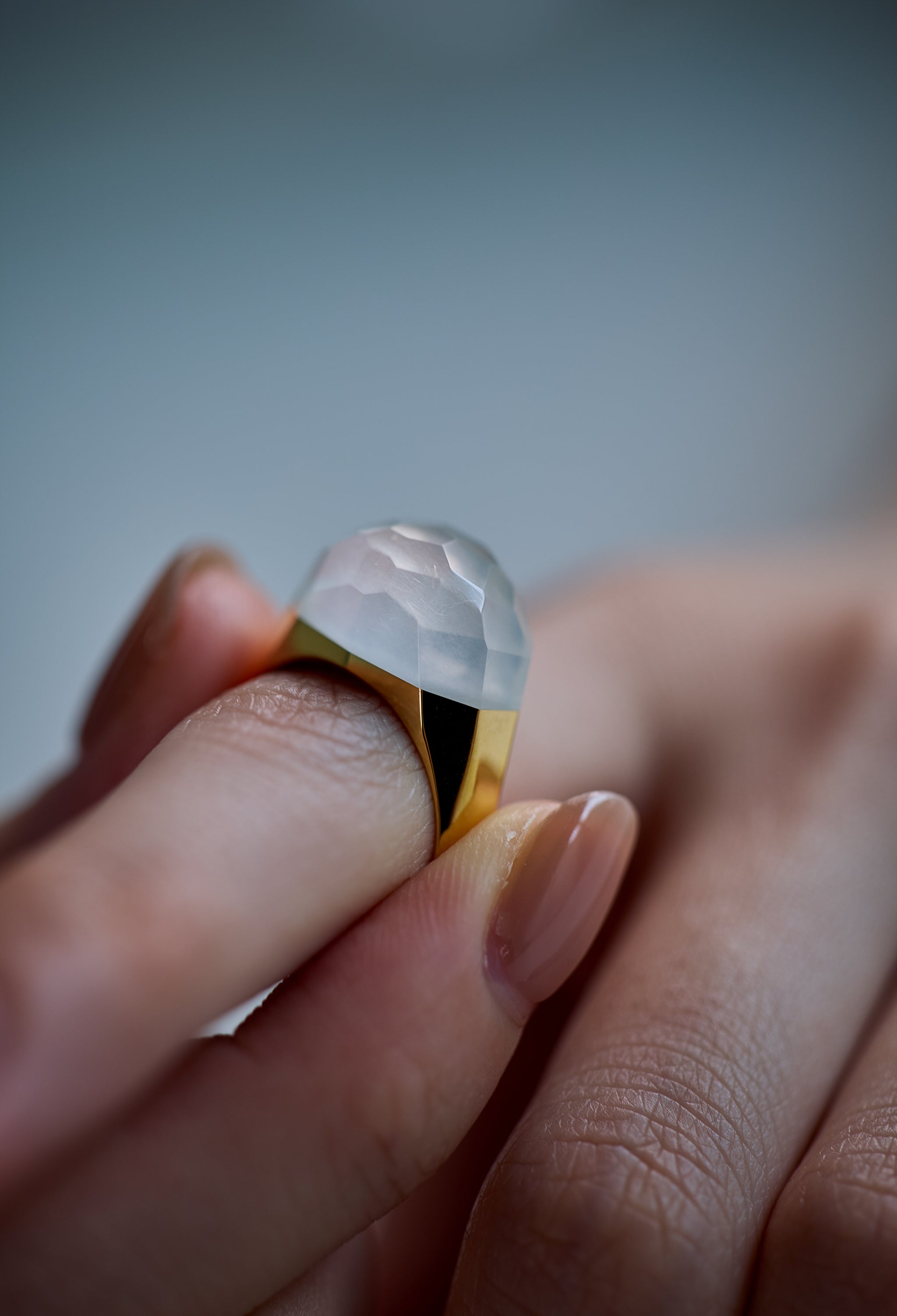 Milky Quartz Ring