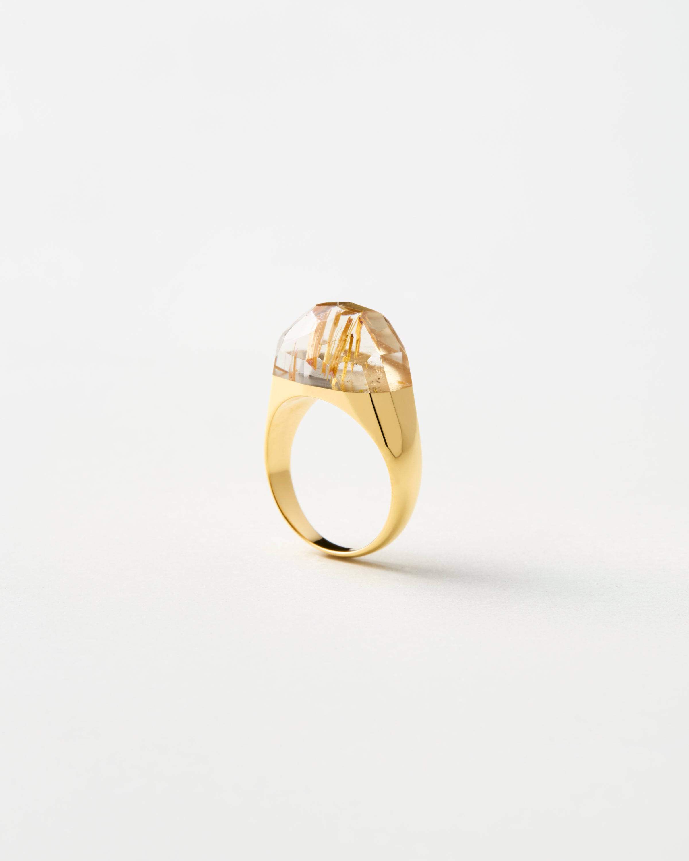 Rutile Quartz Ring