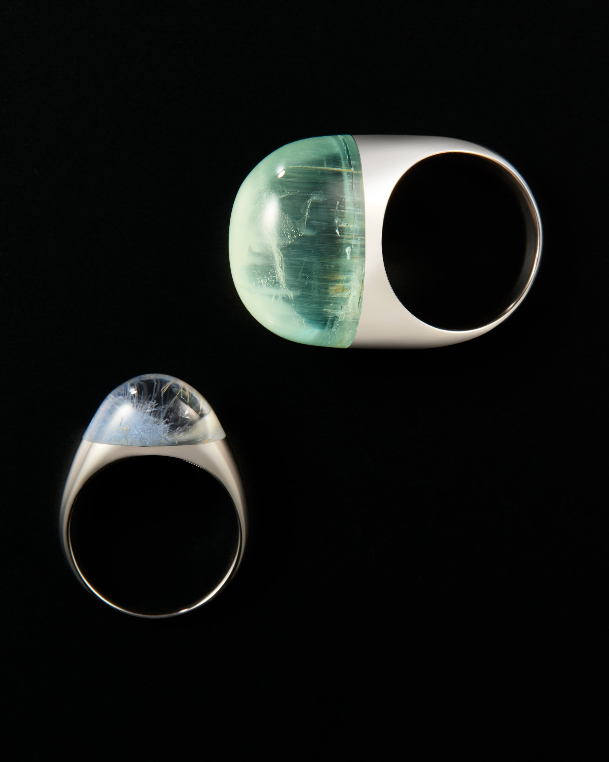 Bicolor Aquamarine Ring