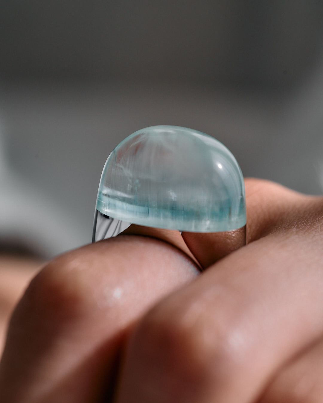 Bicolor Aquamarine Ring