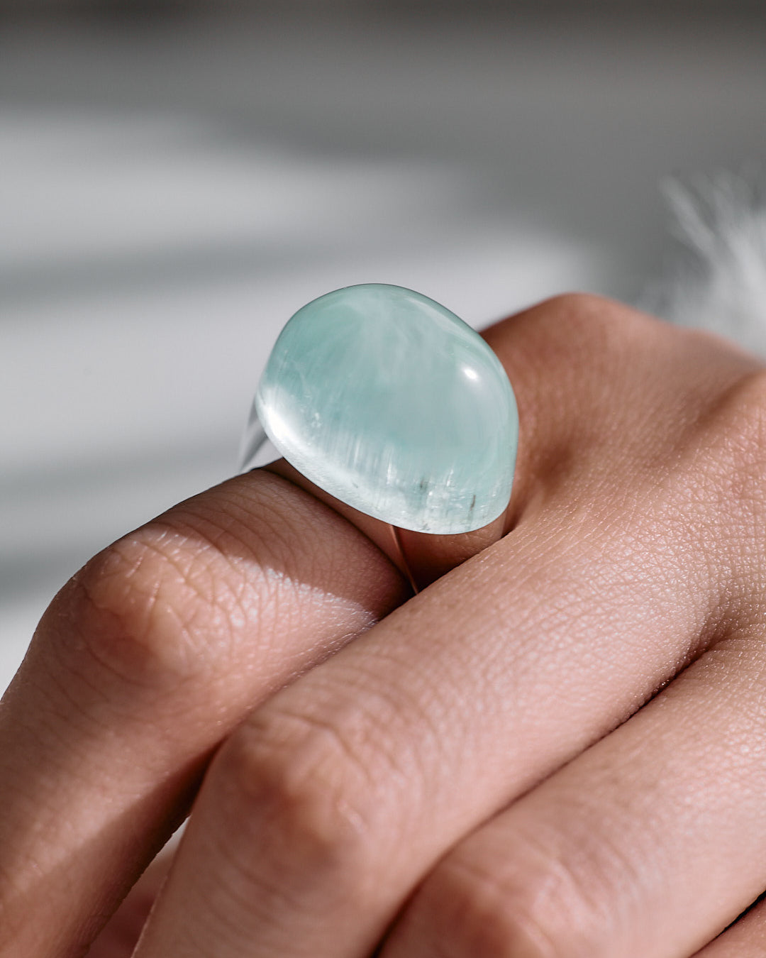 Bicolor Aquamarine Ring