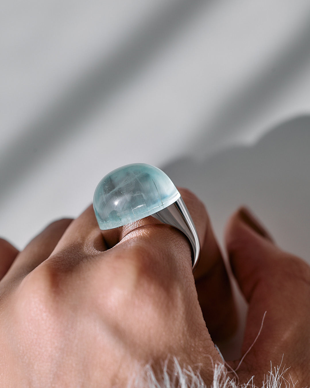 Bicolor Aquamarine Ring