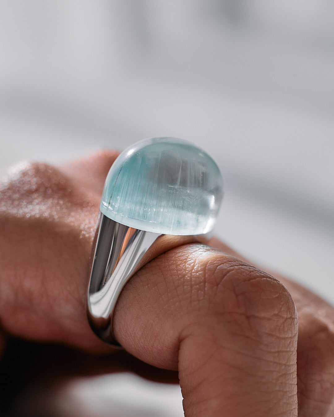 Bicolor Aquamarine Ring