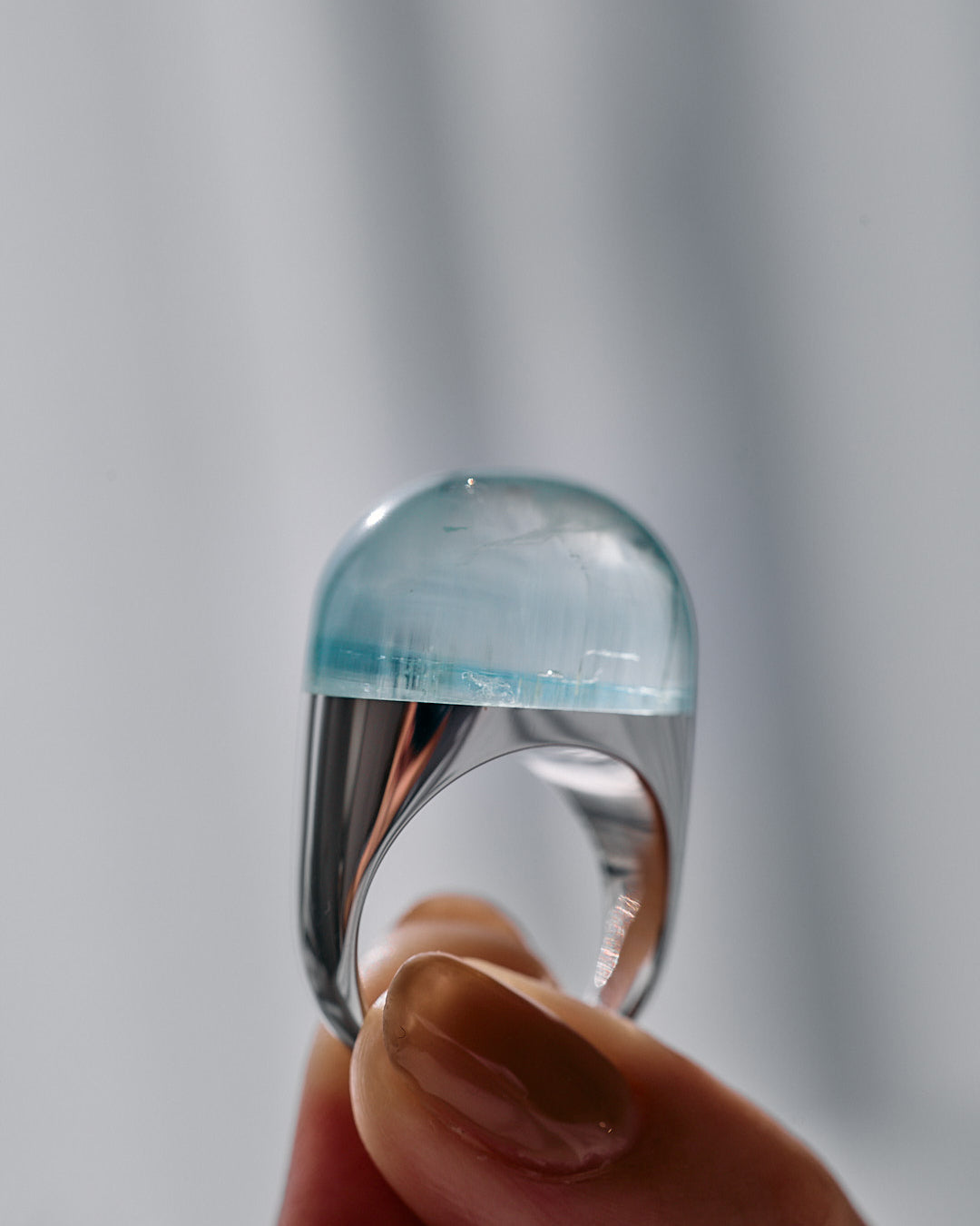 Bicolor Aquamarine Ring