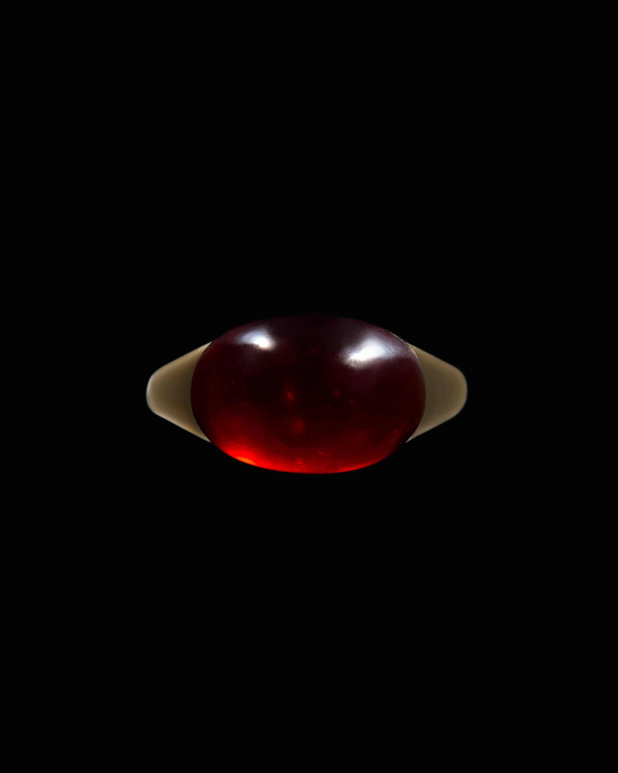 Hessonite Garnet Ring