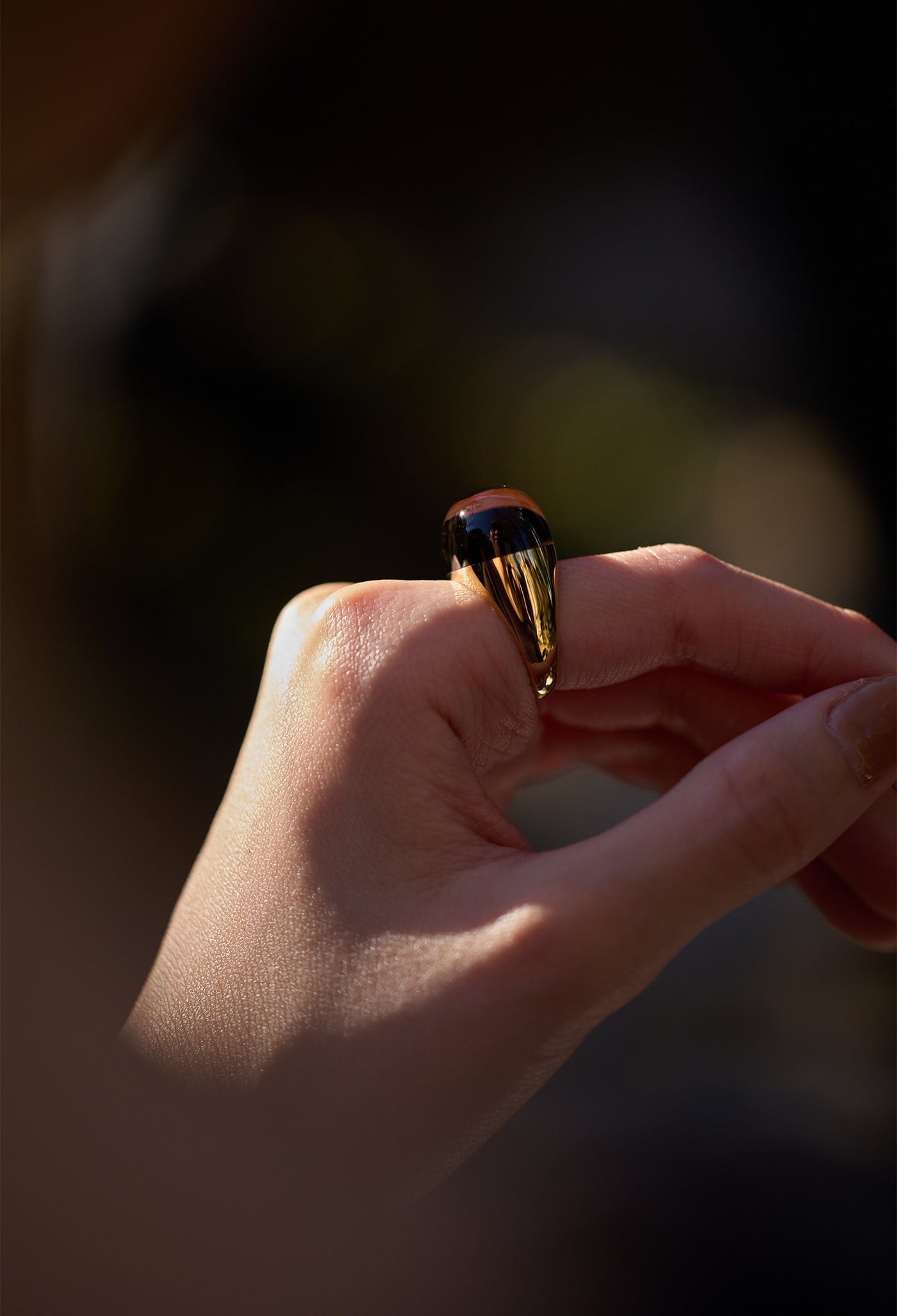 bororo スモーキークォーツ　リング Smoky Quartz Rock Ring / Round / Yellow – bororo