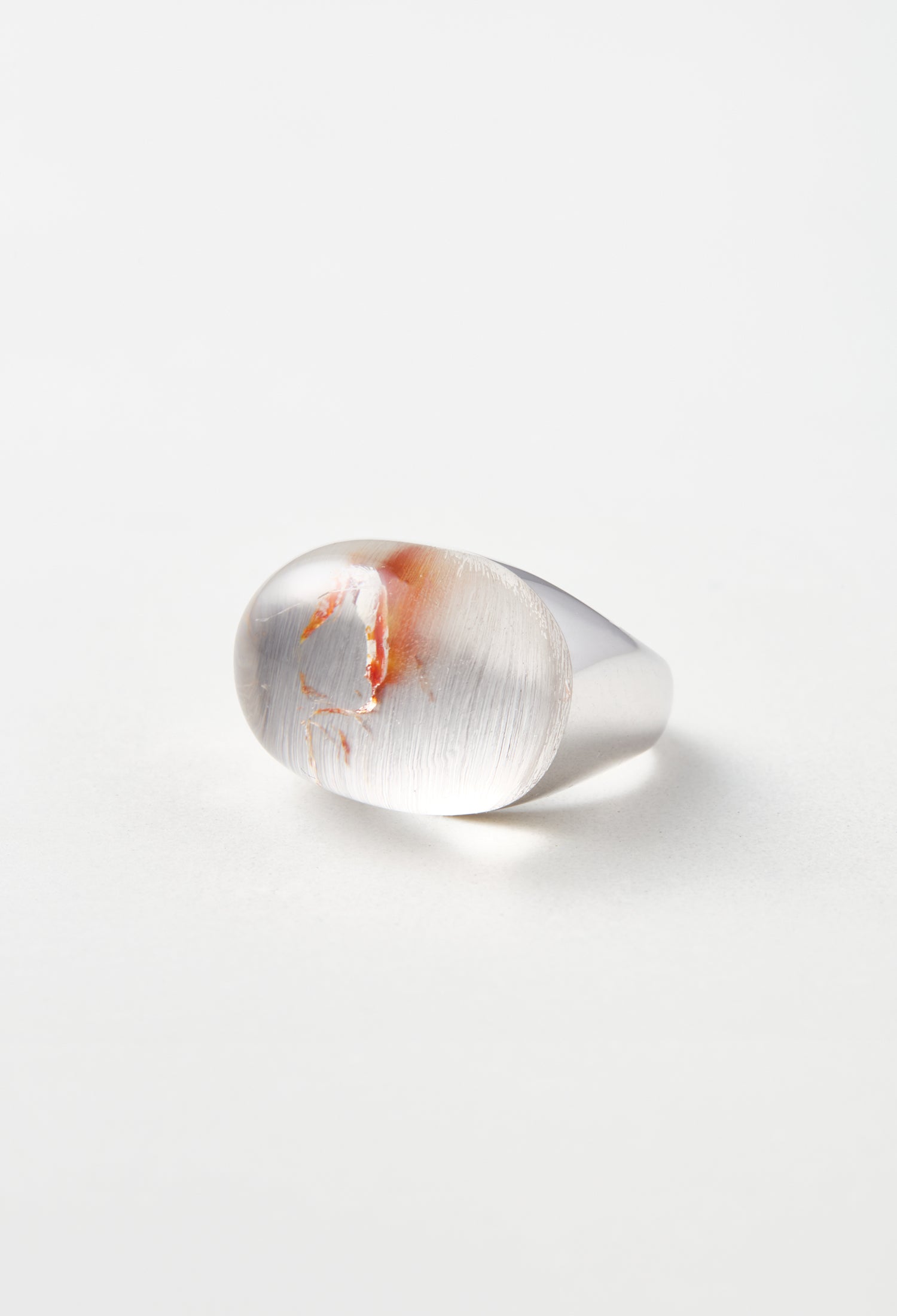 [One-of-a-kind] Garden Quartz Rock Ring / Round / Silver