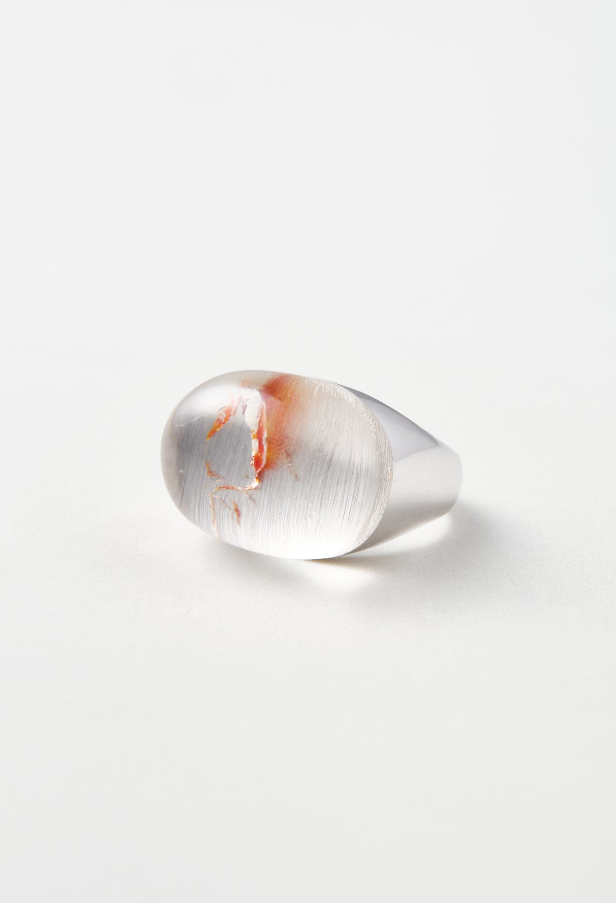 Blue Chalcedony Rock Ring / Crystal / Yellow – bororo