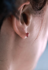Spinel Crystal Pierced Earring