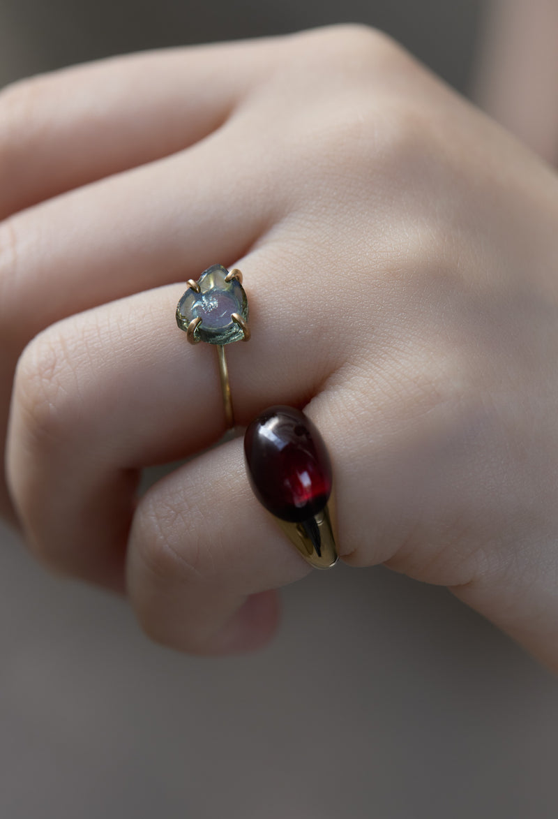 [一点もの] Water Melon Tourmaline Gem Ring