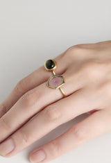 [一点もの] Water melon Tourmaline Gem Ring