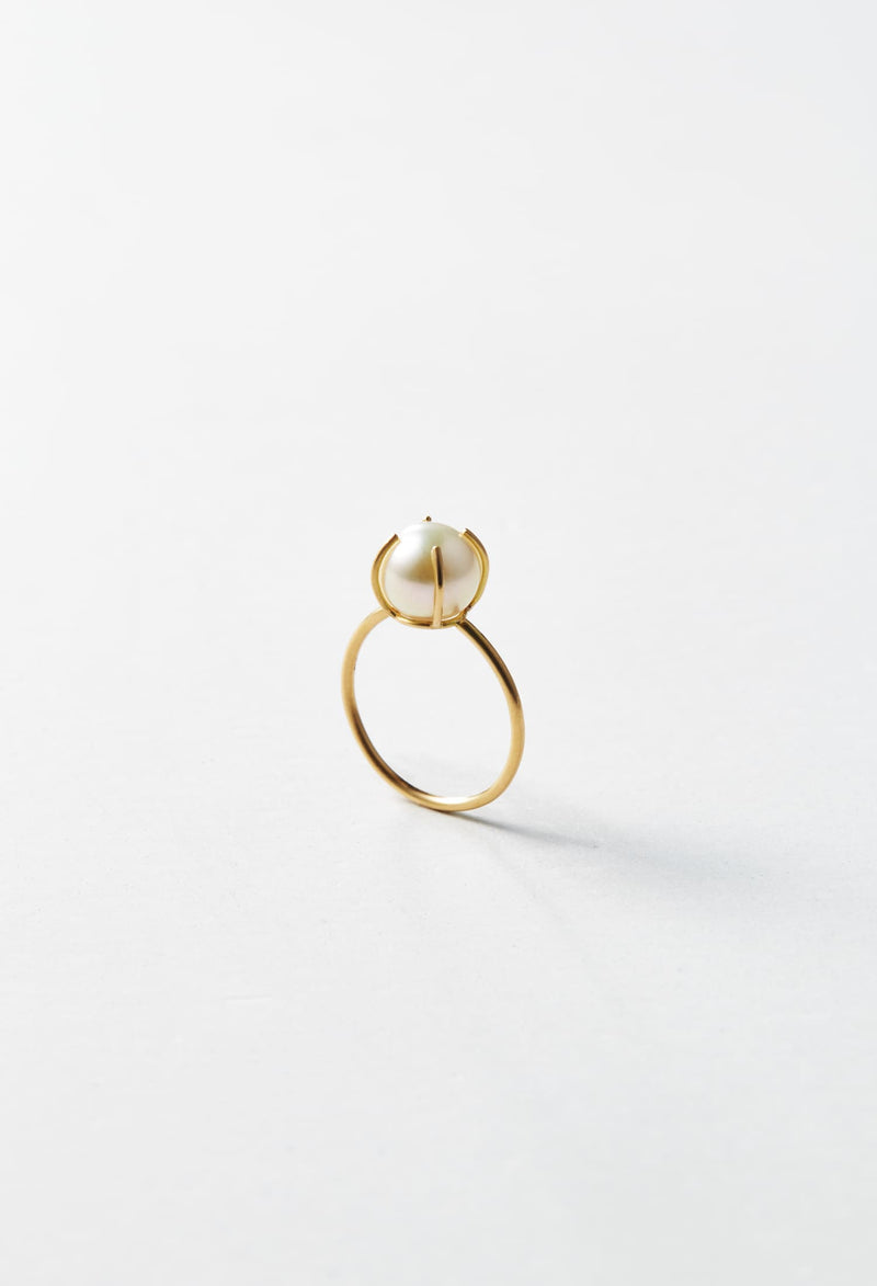 Akoya Pearl Gem Ring / Pinky