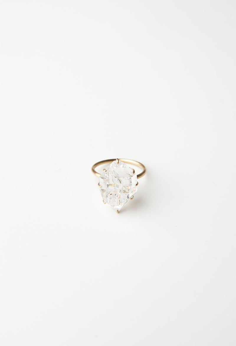 [一点もの] Diamond Quartz Gem Ring / LL