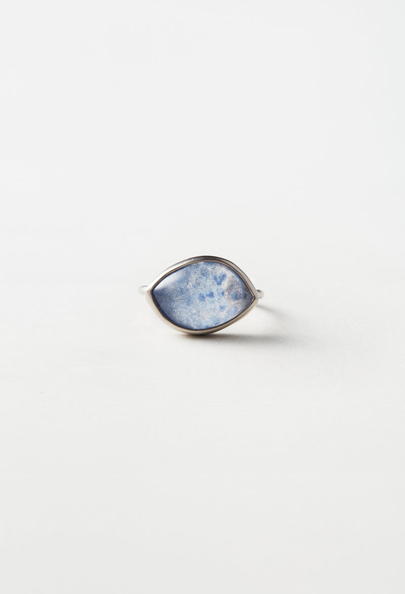 [一点もの] Dumortierite in Quartz Gem Ring