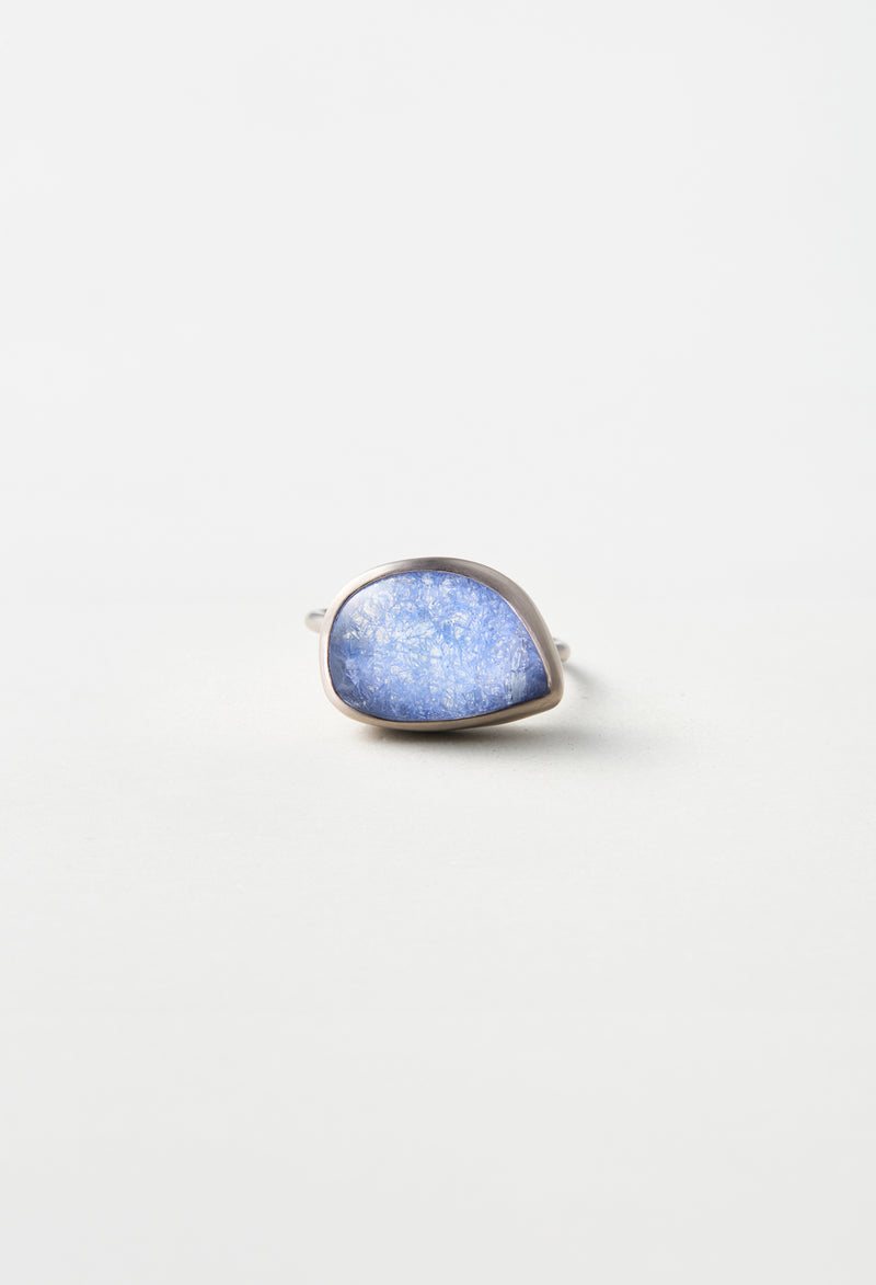 [一点もの] Dumortierite in Quartz Gem Ring