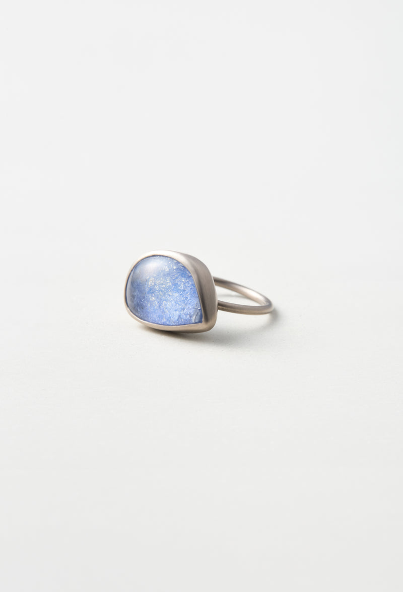 [一点もの] Dumortierite in Quartz Gem Ring