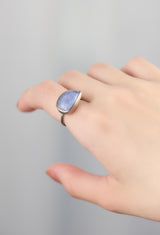 [一点もの] Dumortierite in Quartz Gem Ring