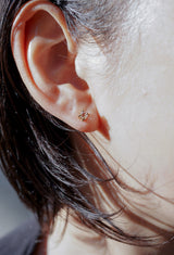 Rough Diamond Pierced Earring