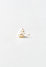 South Sea Keshi Pearl Pierced Earring