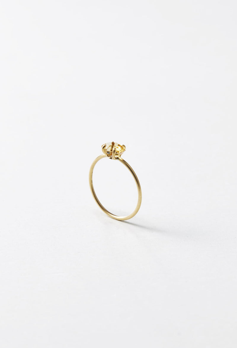 [一点もの] Citrine Faceted Gem Ring