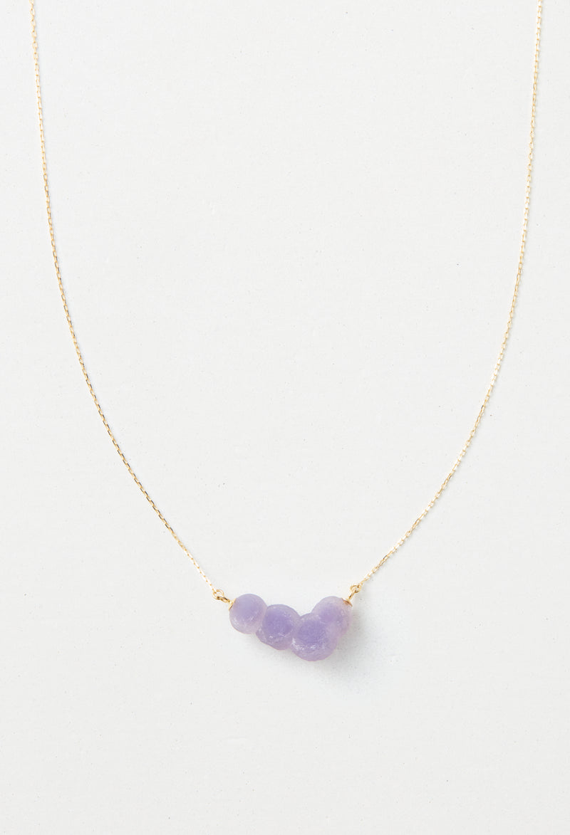 [一点もの] Grape Chalcedony Necklace