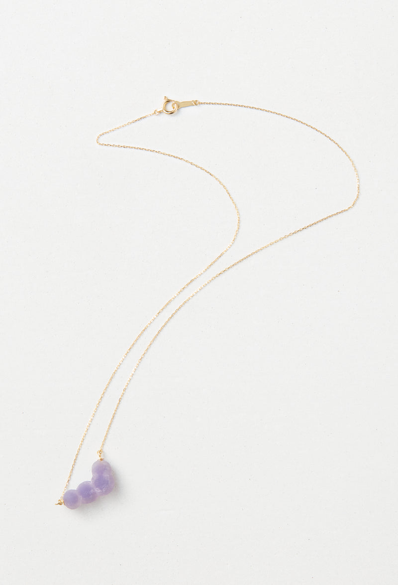 [一点もの] Grape Chalcedony Necklace