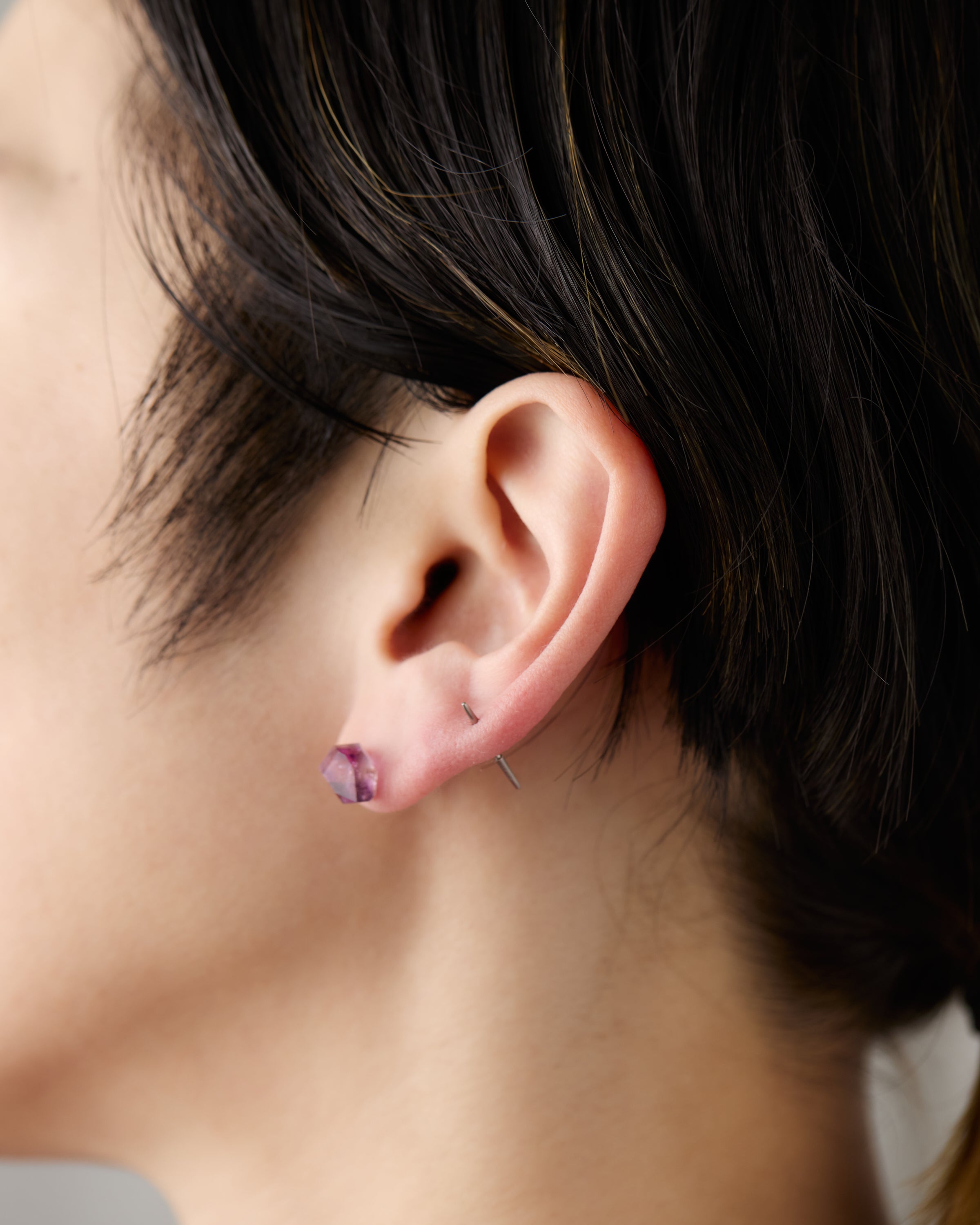 Rhodolite bororo ピアス　K18 K18 ダブルソード ピアス S – bororo