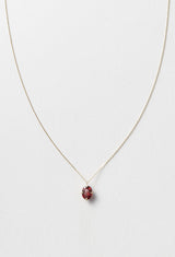 Garnet Faceted Necklace