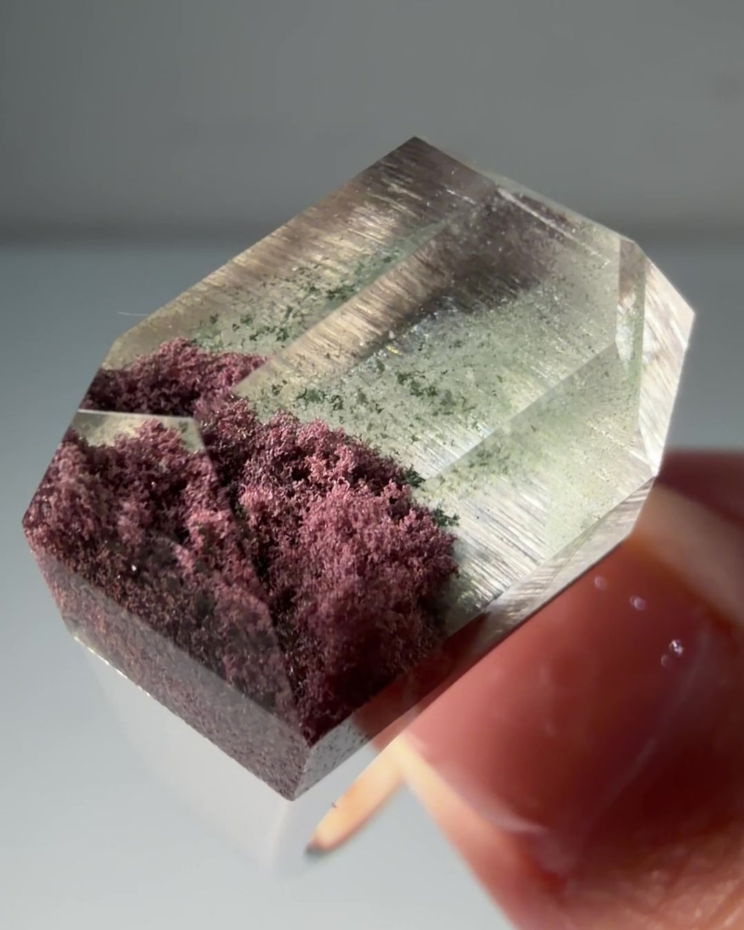 [One-of-a-kind] Garden Quartz Rock Ring / Crystal / Silver