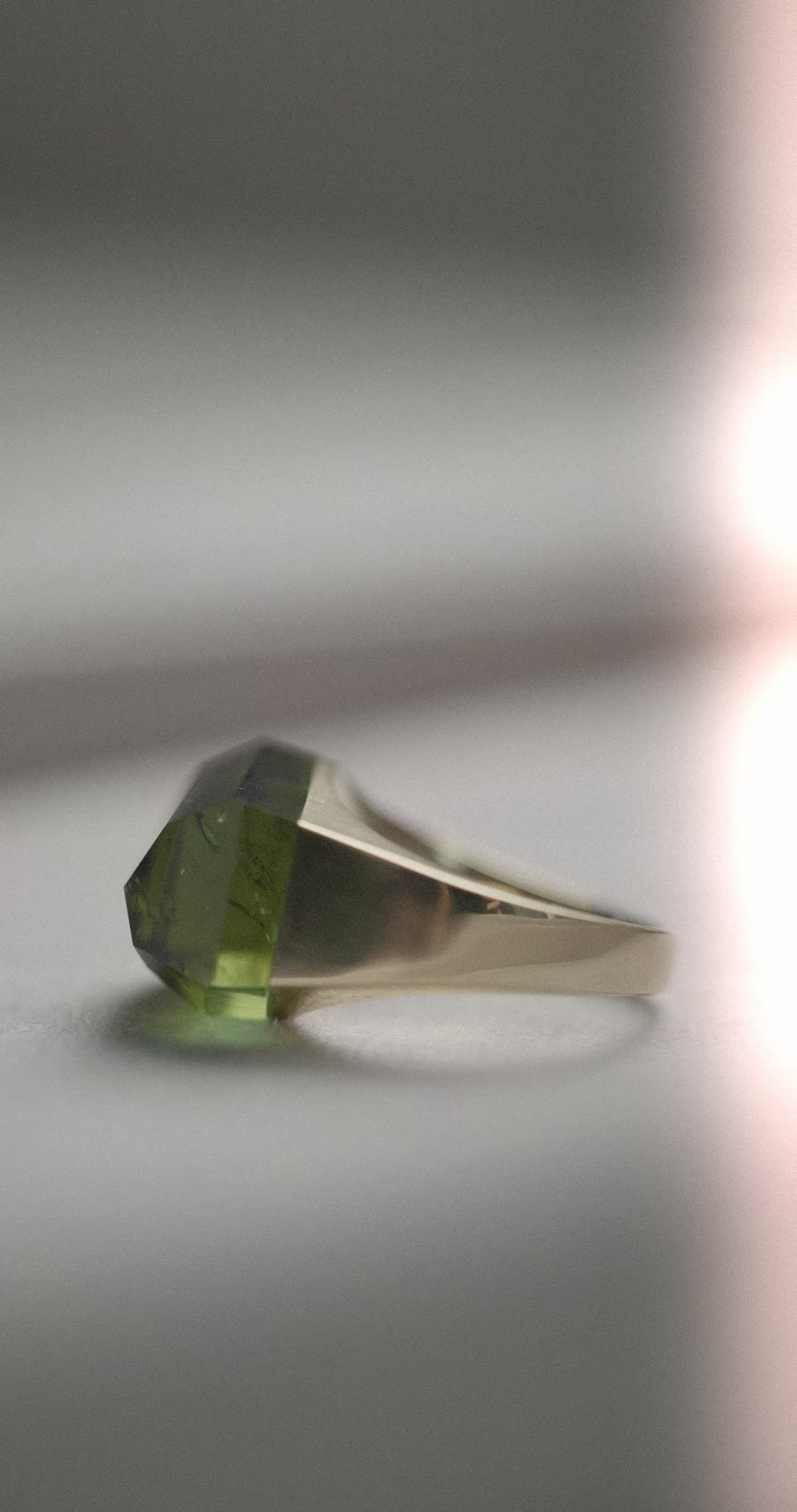Green Tourmaline Ring