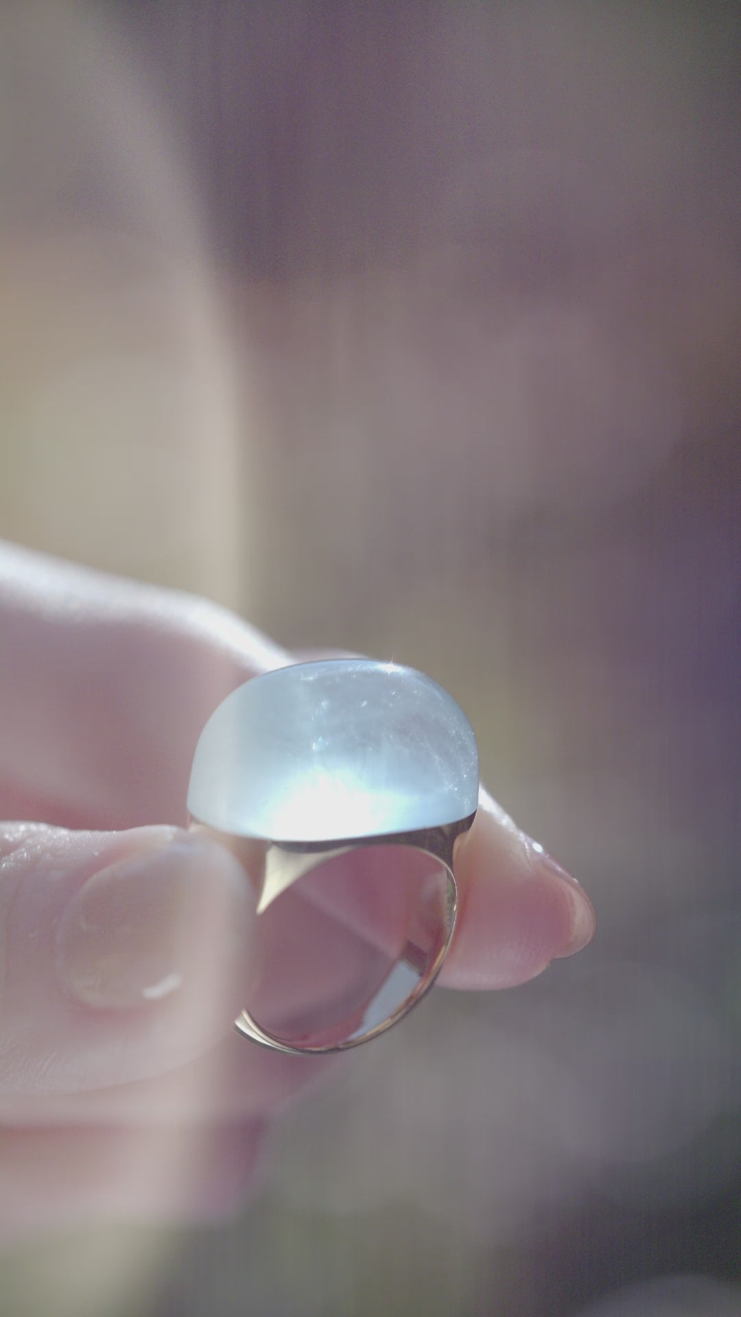 [一点もの] Aquamarine Rock Ring / Round
