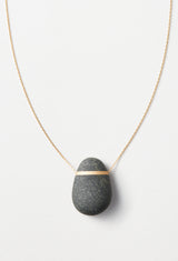[一点もの] River Stone Round Necklace