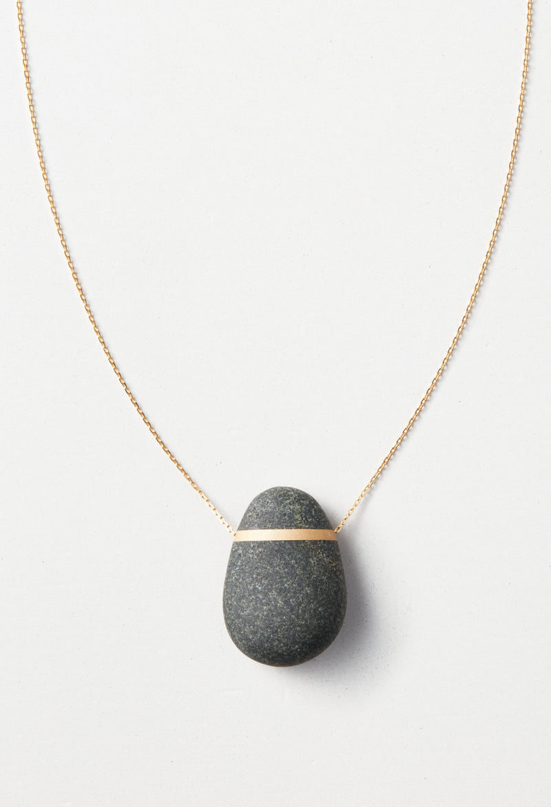 【一点もの】River Stone Round Necklace