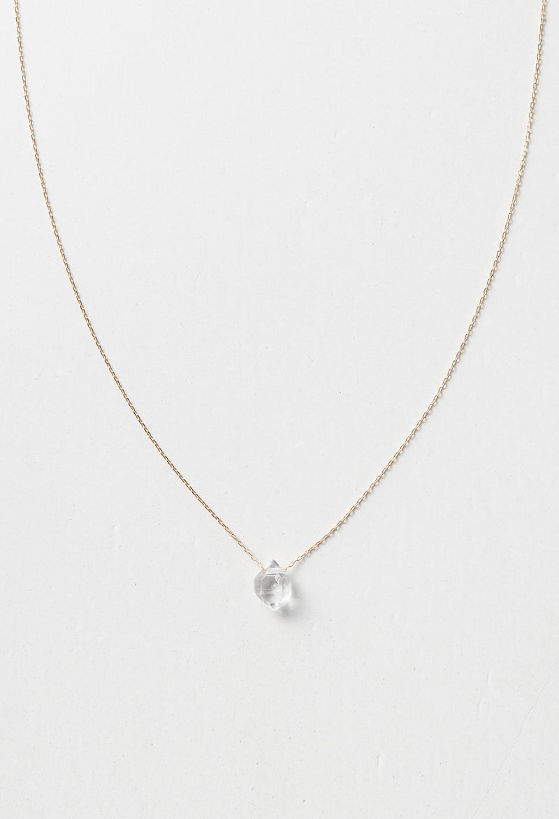 Diamond Quartz Necklace