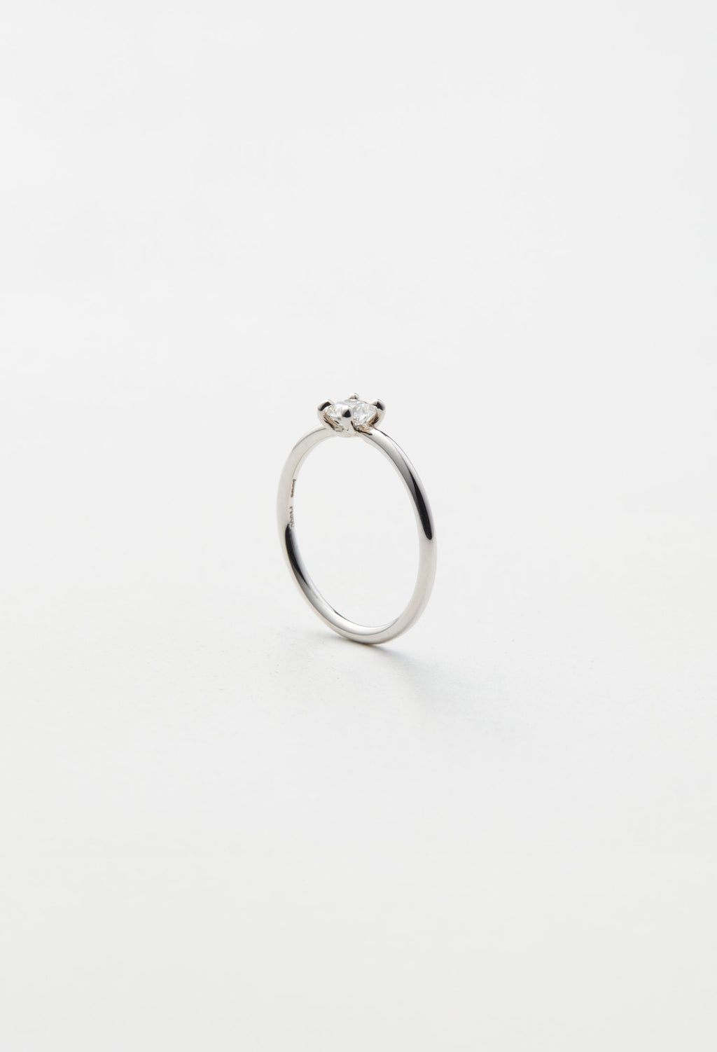 Engagement Ring / Pt900 / Diamond Round Brilliant Cut