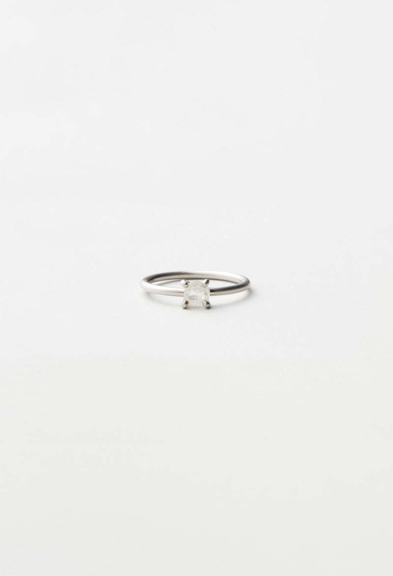 Engagement Ring, Pt900, Diamond Rough