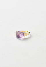 Amethyst Mini Rock Ring /Crystal
