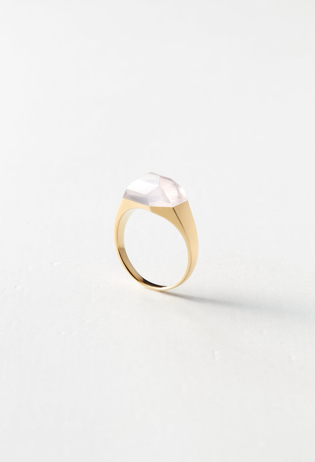 Rose Quartz Mini Rock Ring / Crystal