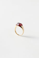 Garnet mini Rock Ring / Crystal