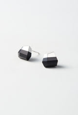 Onyx Rock Pierced Earrings /Crystal（Pair)