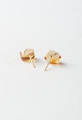 Citrine Rock Pierced Earrings /Crystal（Pair)