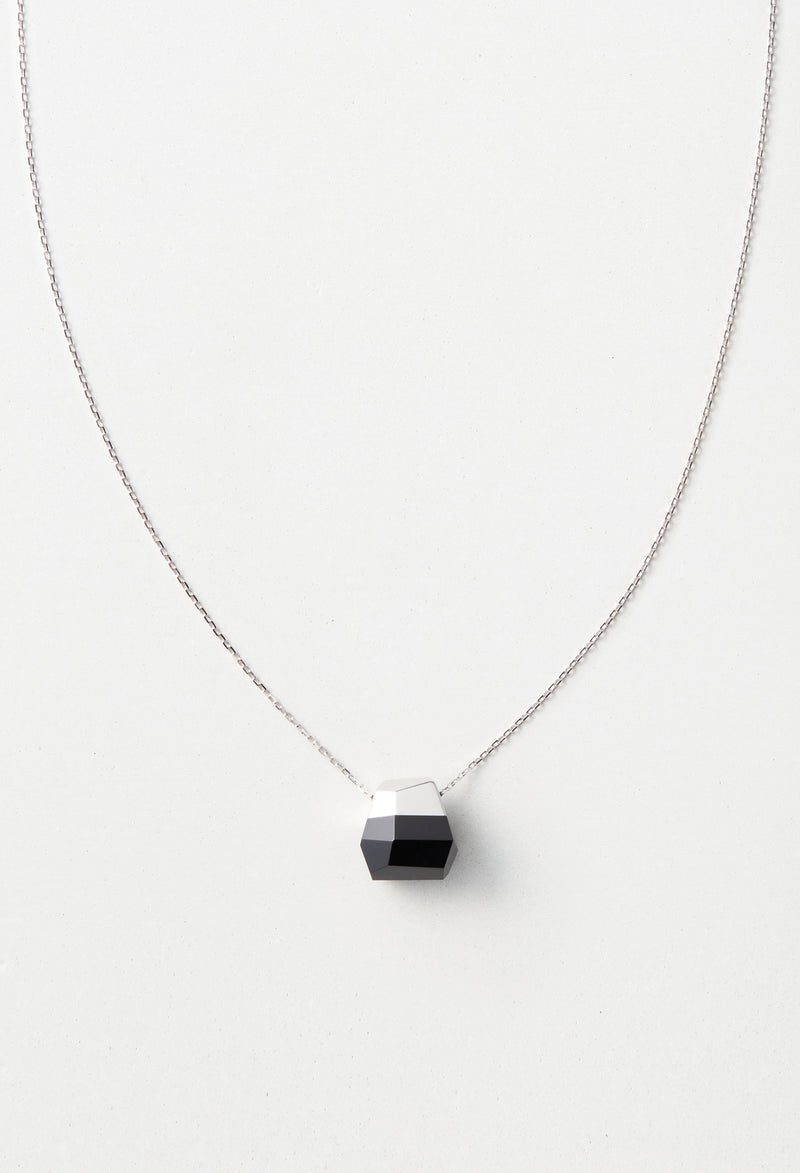 Onyx Rock Necklace /Crystal sizeM